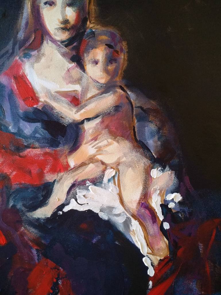 Original Figurative People Painting by Marina Del Pozo