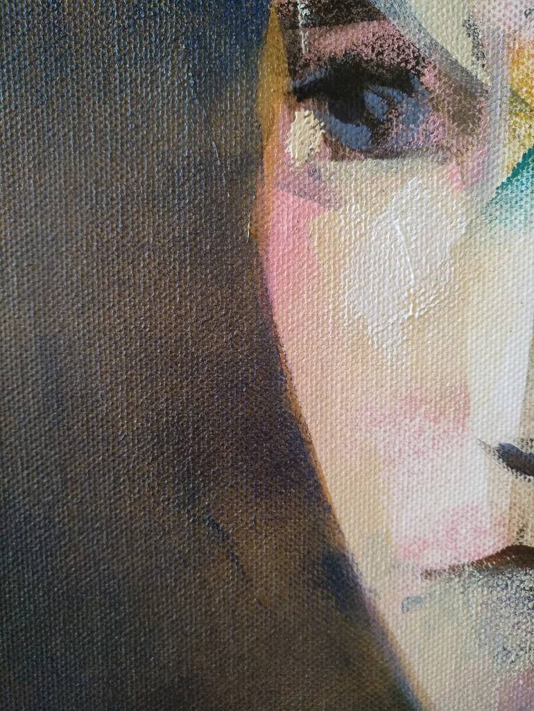 Original Figurative Portrait Painting by marina del pozo