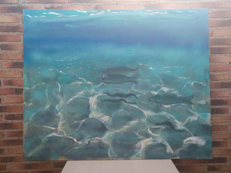 Original Figurative Seascape Painting by Marina Del Pozo