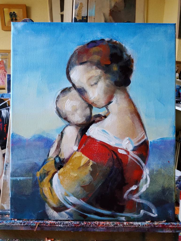 Original Women Painting by marina del pozo