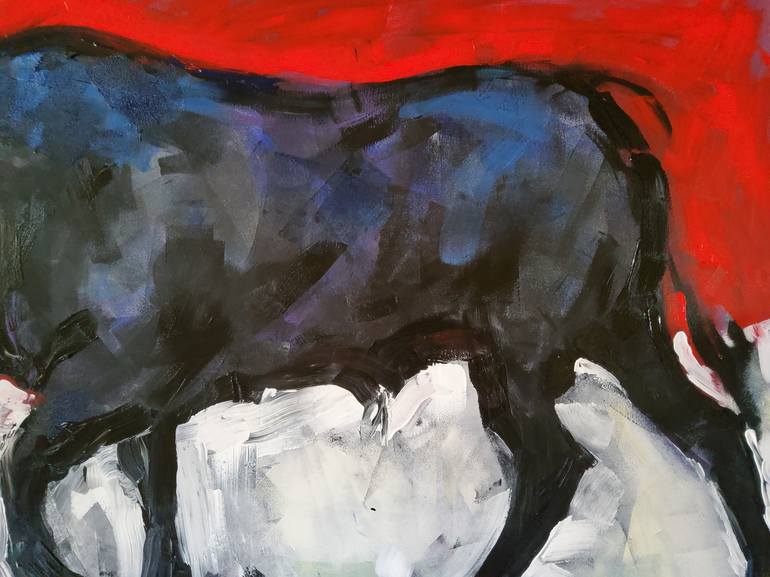 Original Figurative Animal Painting by marina del pozo