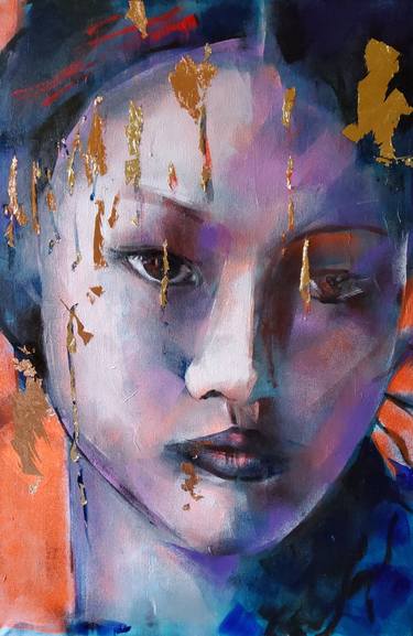 Original Figurative Women Paintings by marina del pozo