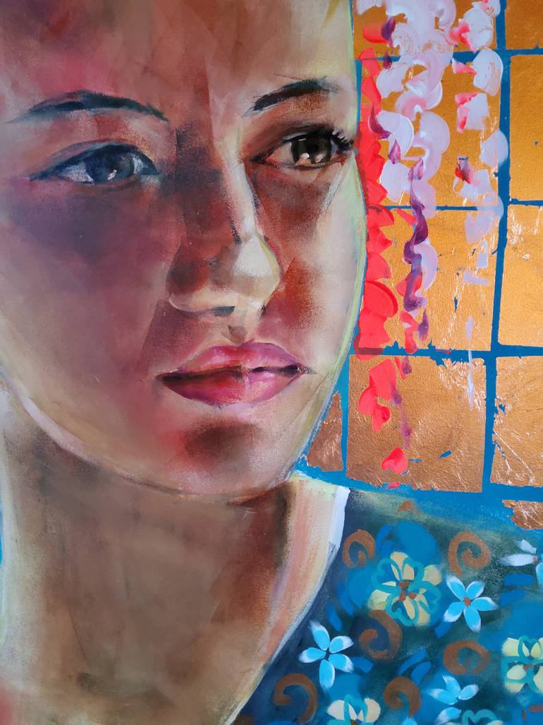 Original Figurative Women Painting by Marina Del Pozo