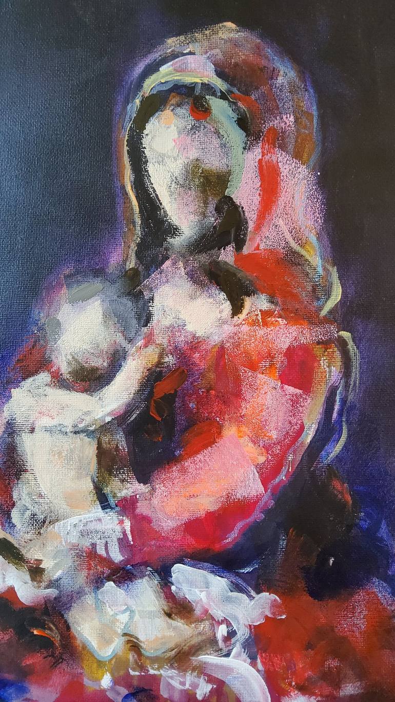 Original Figurative Women Painting by marina del pozo