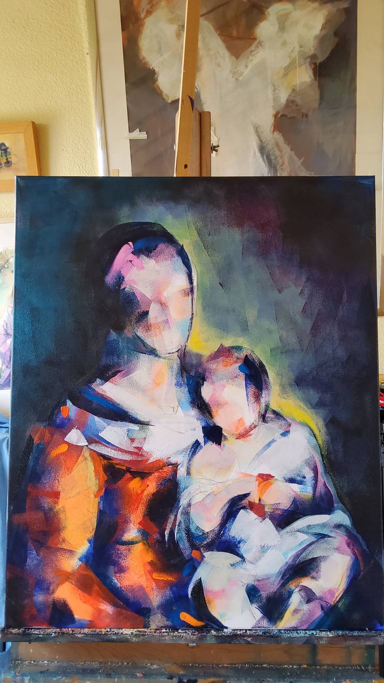 Original Figurative Women Painting by Marina Del Pozo