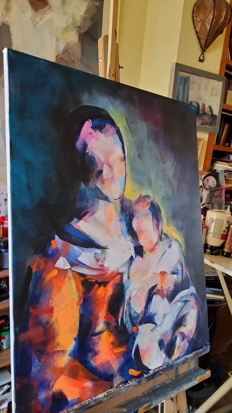 Original Figurative Women Painting by Marina Del Pozo