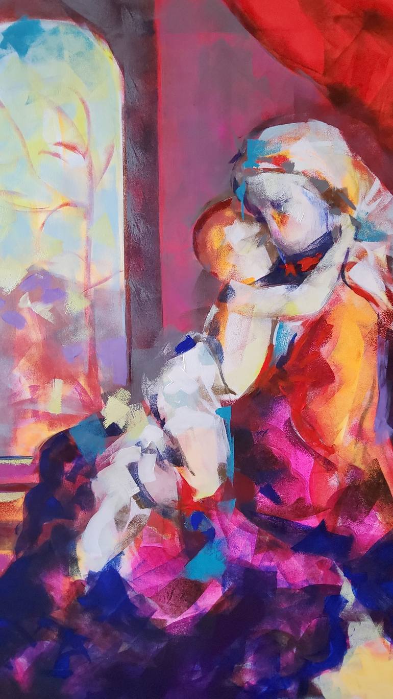 Original Figurative Women Painting by marina del pozo