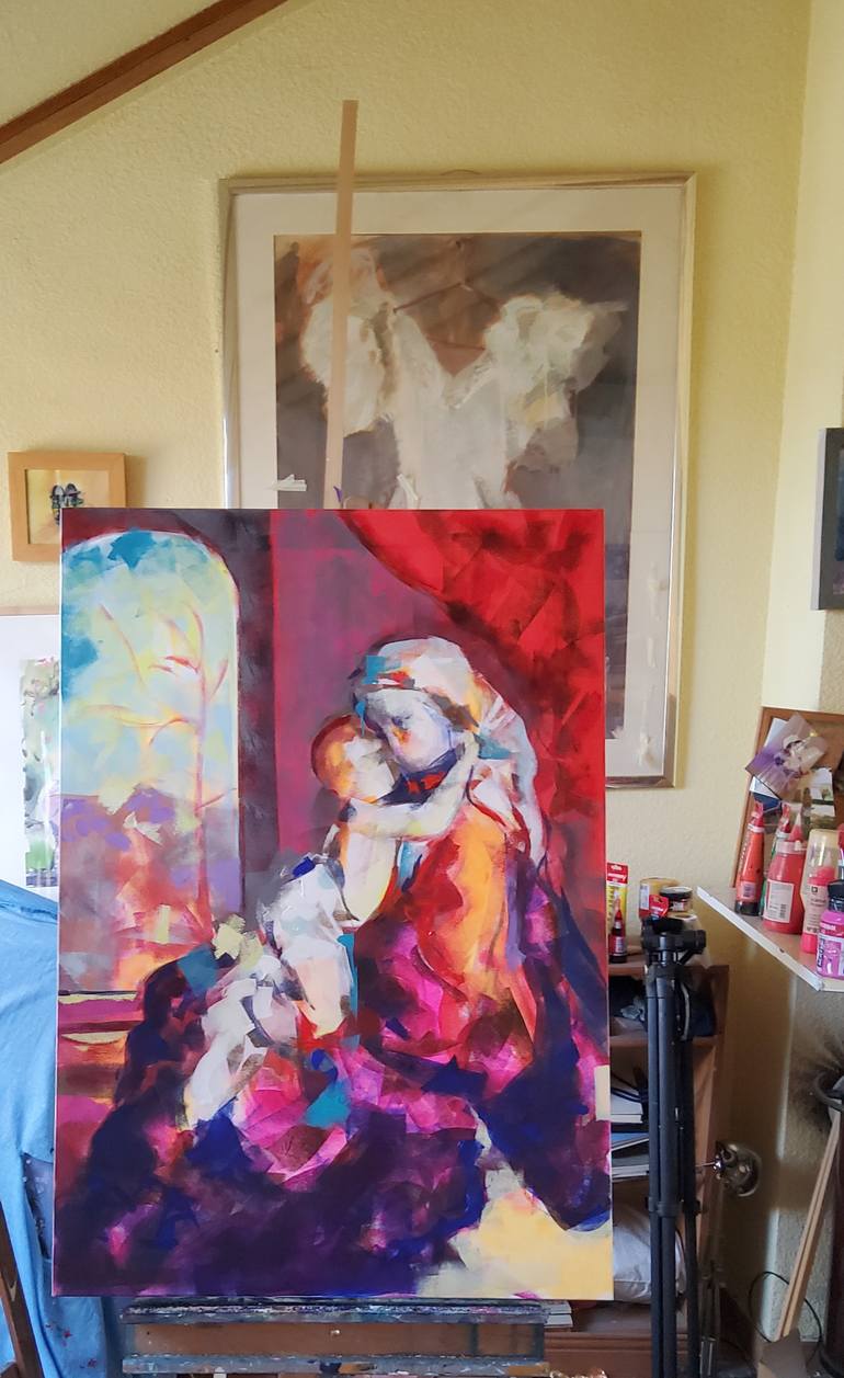 Original Figurative Women Painting by Marina Del Pozo