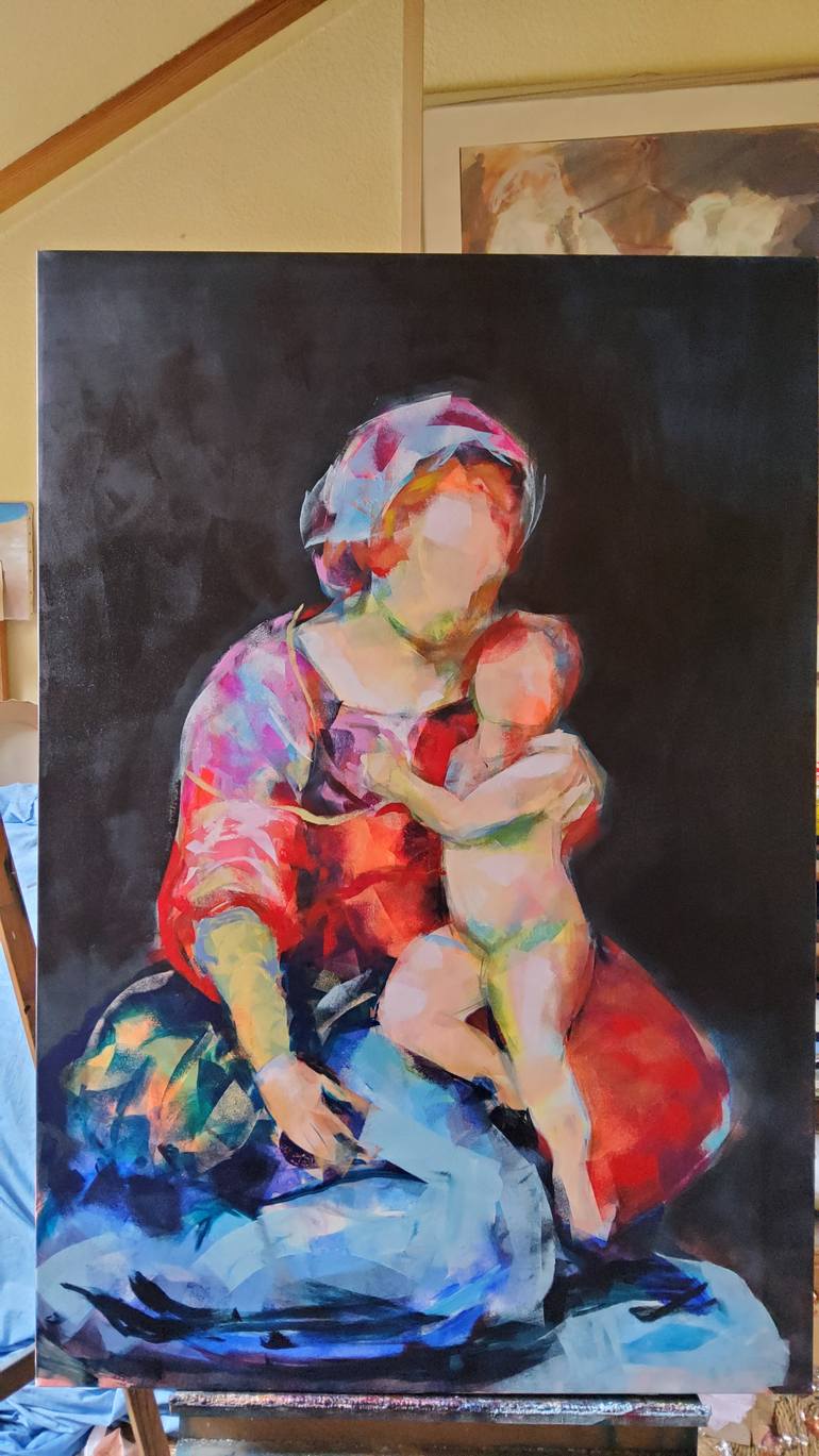 Original Figurative Women Painting by Marina Del Pozo