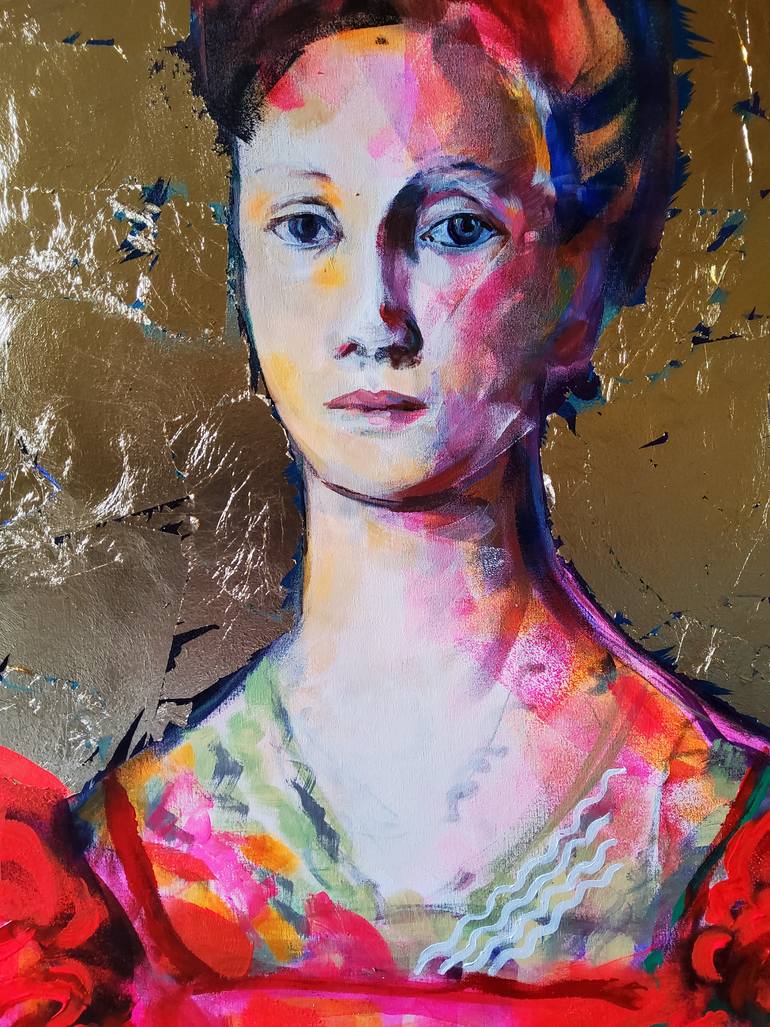 Original Figurative Women Painting by Marina Del Pozo