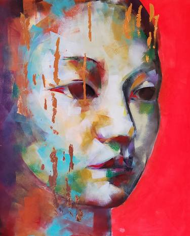 Original Figurative People Paintings by marina del pozo