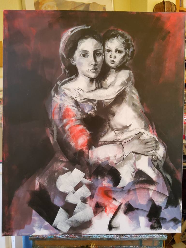 Original Women Painting by marina del pozo