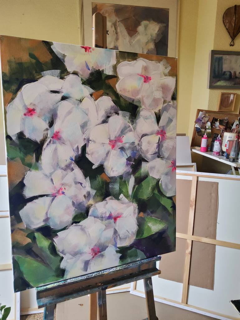 Original Figurative Floral Painting by Marina Del Pozo