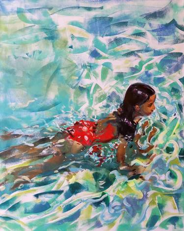 Print of Water Paintings by marina del pozo