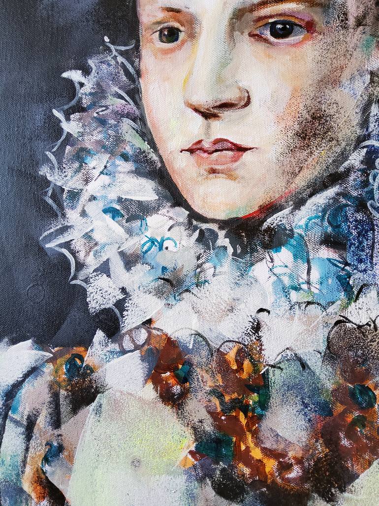 Original Figurative People Painting by Marina Del Pozo