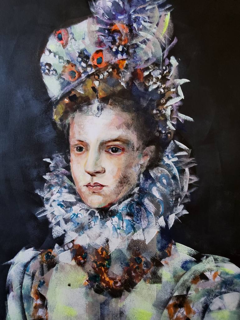 Original Figurative People Painting by Marina Del Pozo