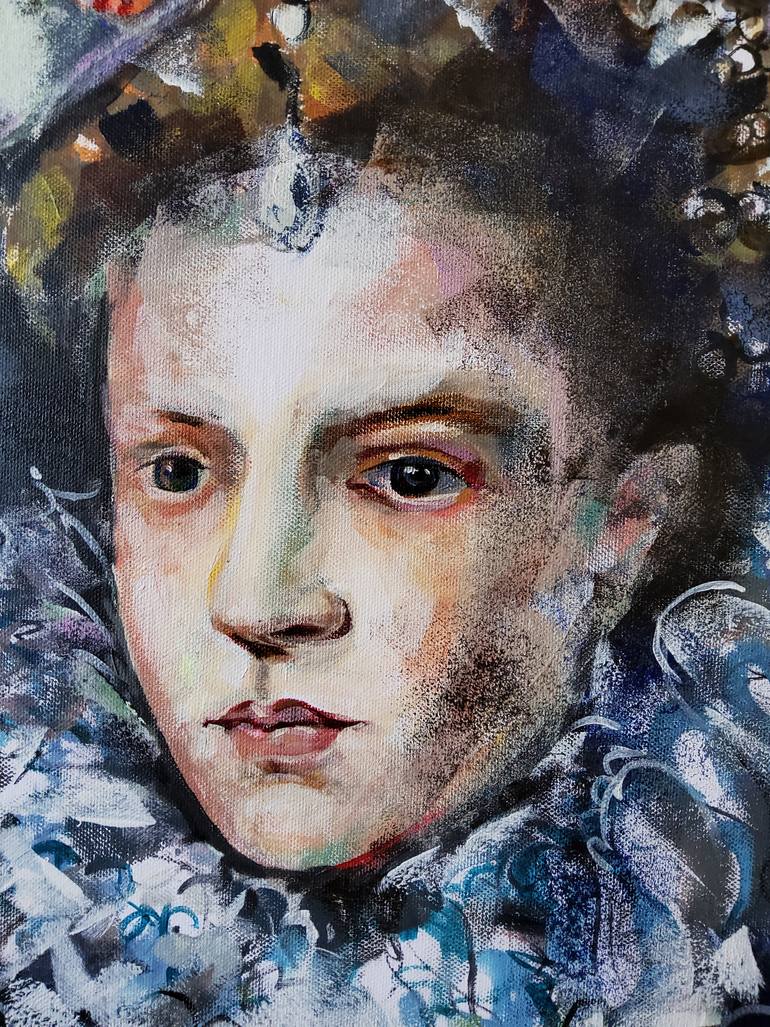 Original Figurative People Painting by Marina Del Pozo