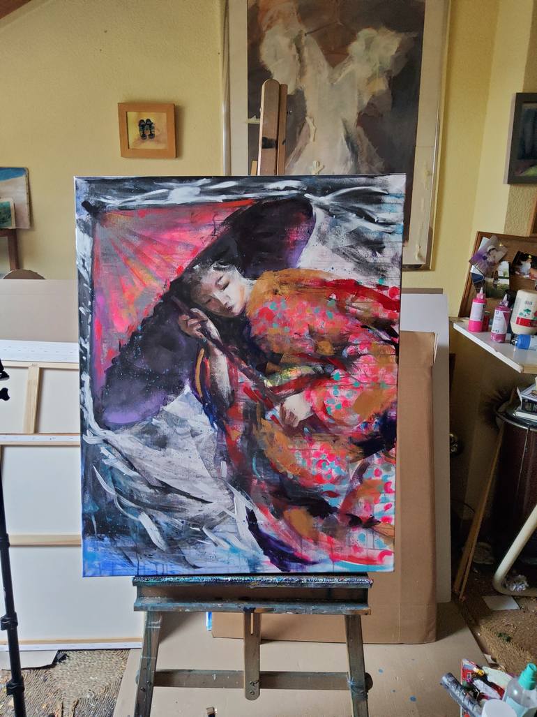 Original Figurative Women Painting by Marina Del Pozo