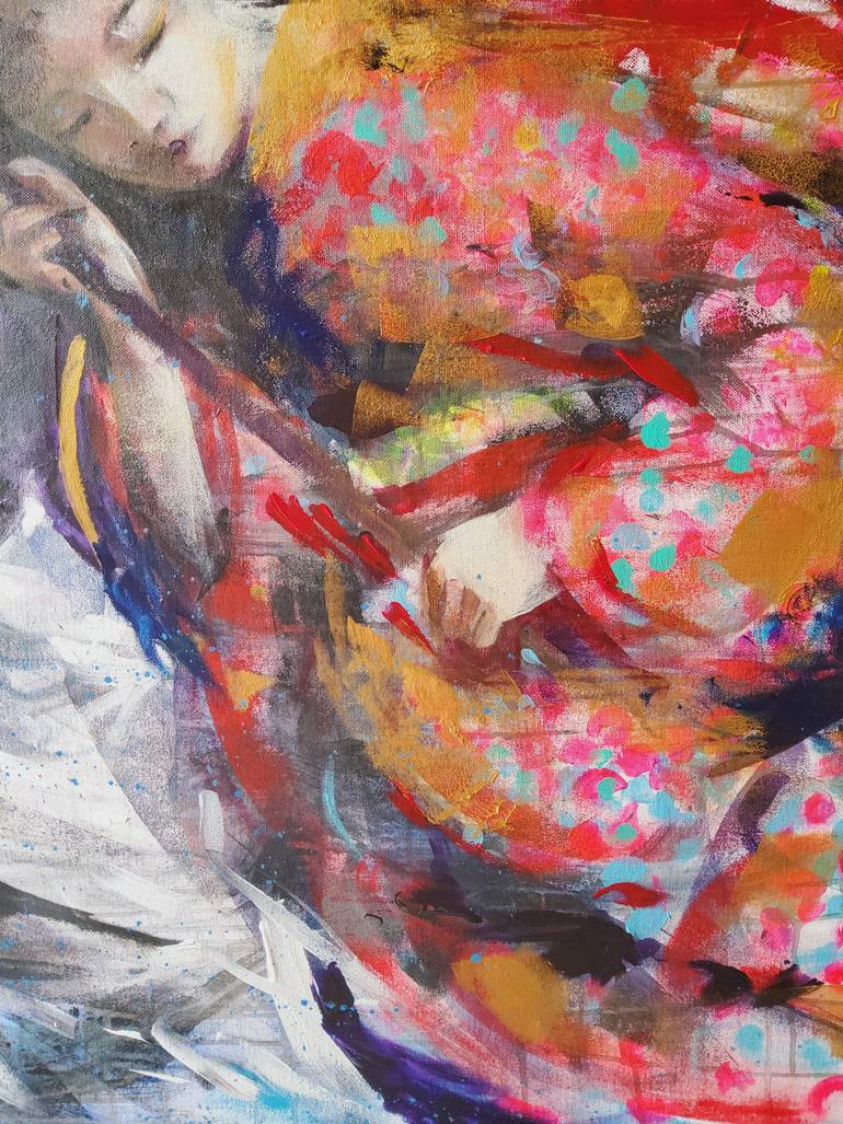 Original Figurative Women Painting by Marina Del Pozo