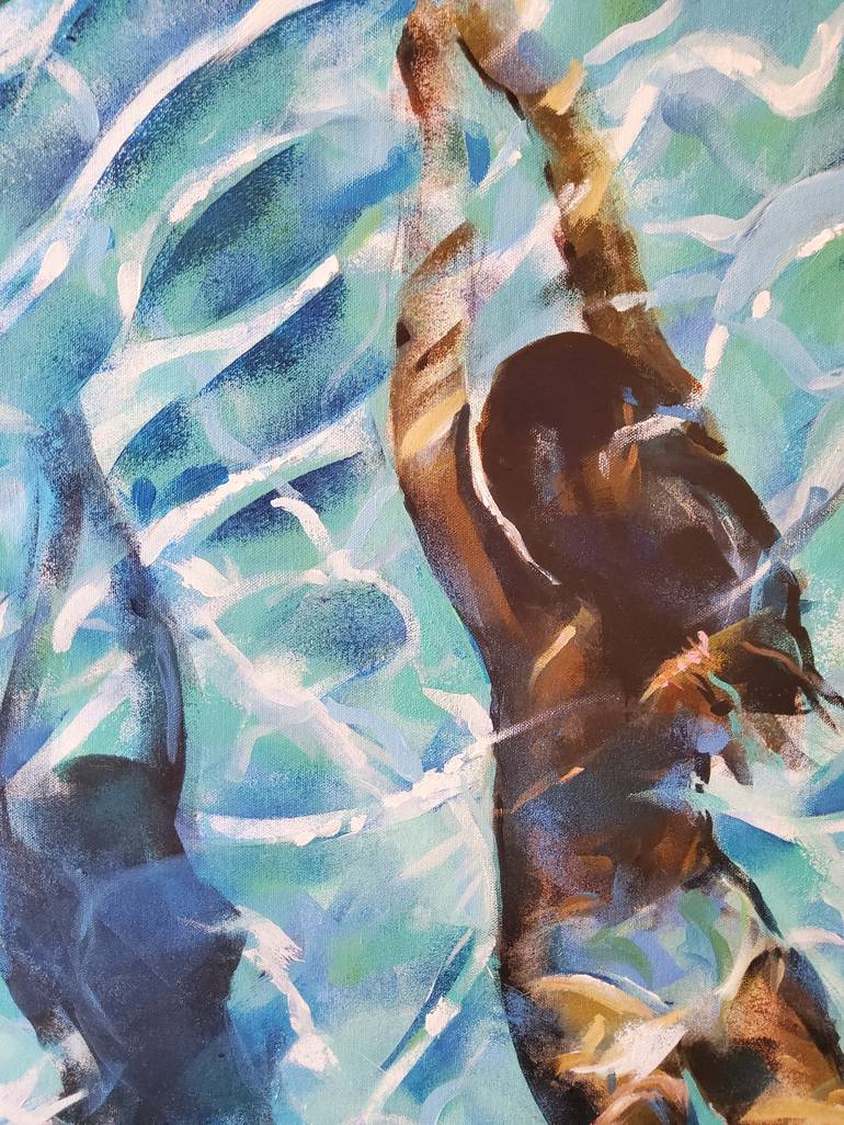 Original Figurative Water Painting by marina del pozo