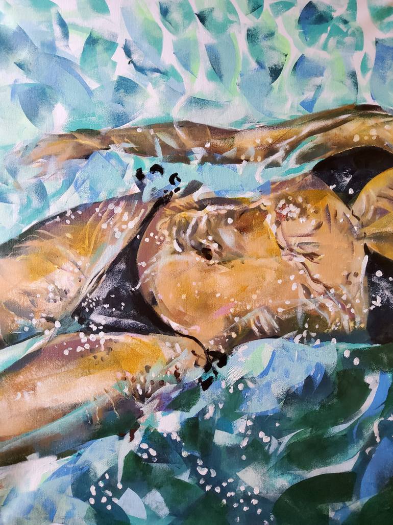Original Figurative Water Painting by Marina Del Pozo
