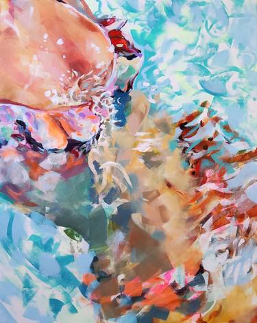 Original Figurative Water Paintings by marina del pozo