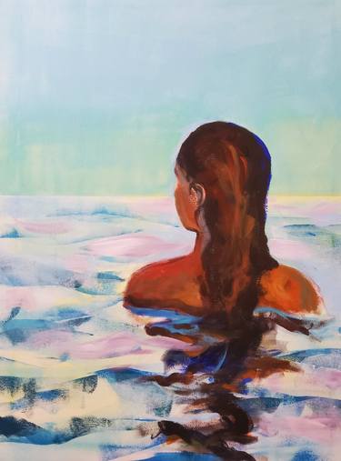 Print of Figurative Water Paintings by marina del pozo