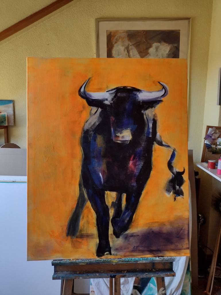 Original Animal Painting by marina del pozo