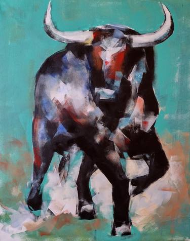 Original Figurative Animal Paintings by marina del pozo