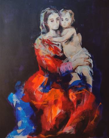 Print of Figurative Portrait Paintings by marina del pozo