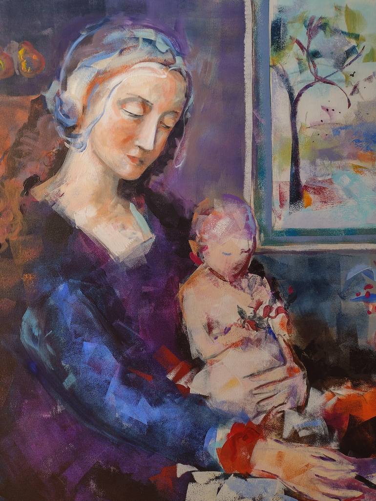Original Figurative Portrait Painting by Marina Del Pozo