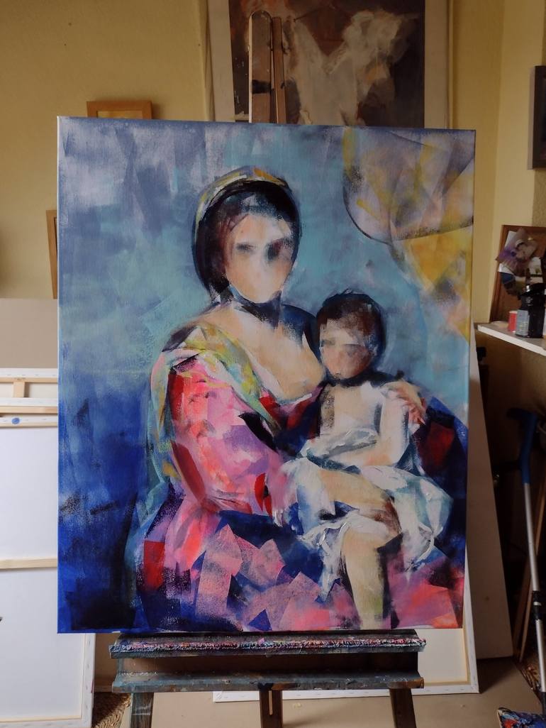 Original Figurative Portrait Painting by Marina Del Pozo