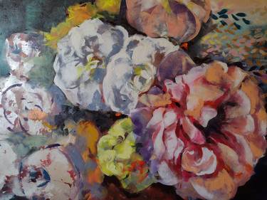 Print of Figurative Floral Paintings by marina del pozo