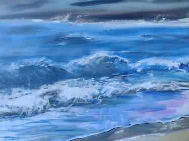 Print of Seascape Paintings by marina del pozo
