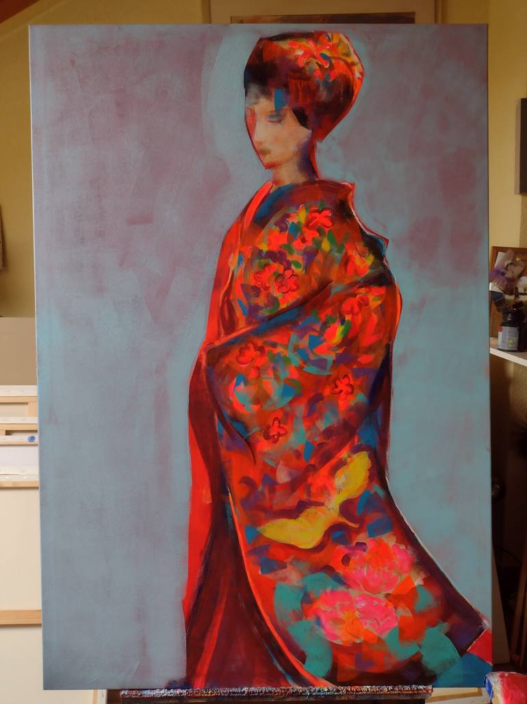 Original Figurative People Painting by Marina Del Pozo