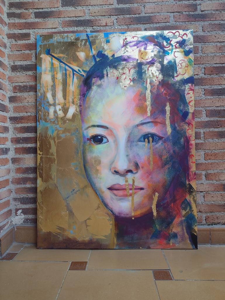 Original Portraiture Portrait Painting by marina del pozo