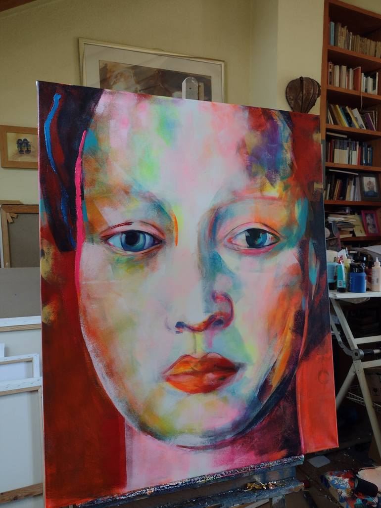 Original Figurative Portrait Painting by Marina Del Pozo