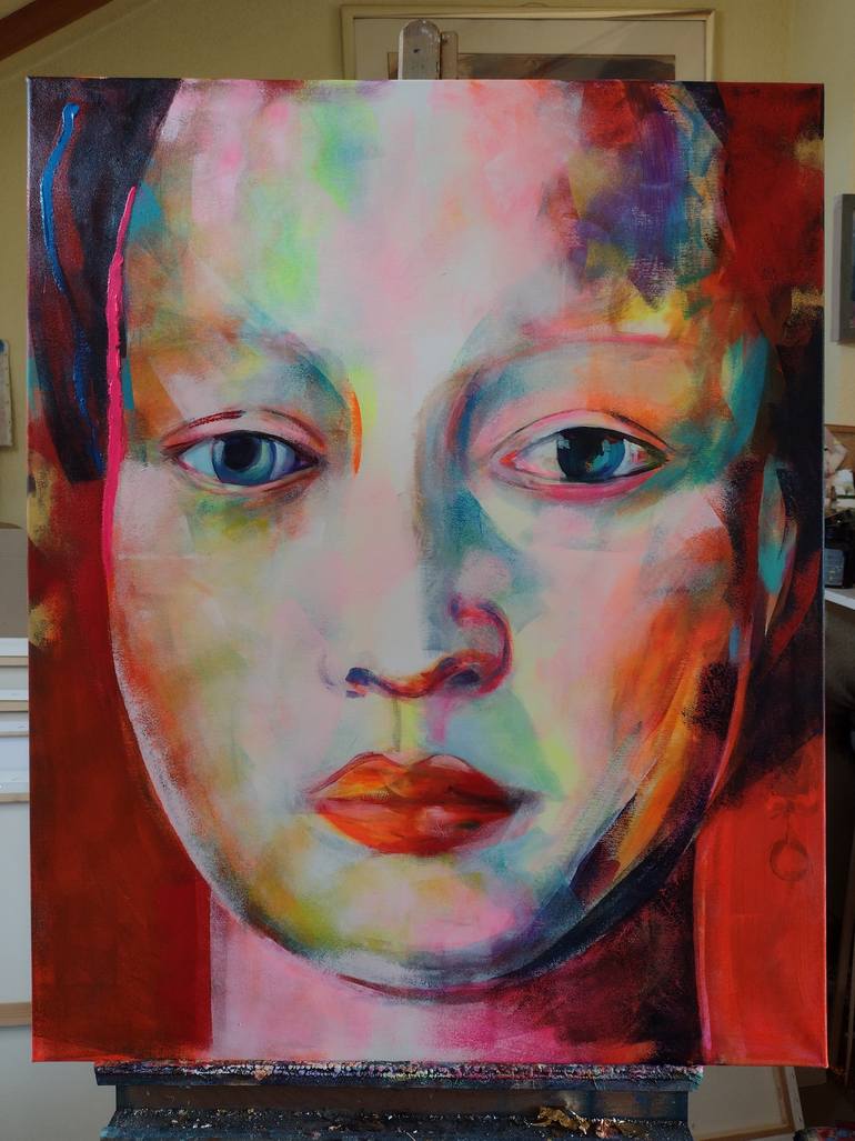 Original Figurative Portrait Painting by Marina Del Pozo