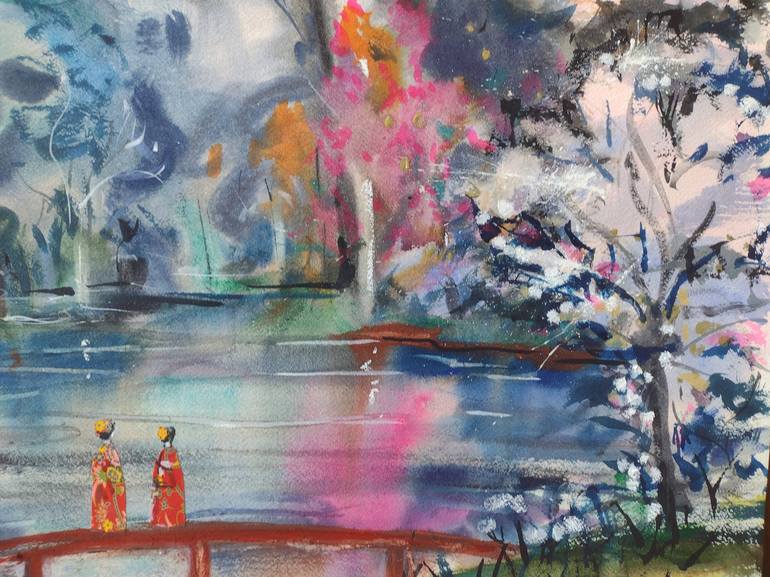 Original Figurative Landscape Painting by marina del pozo