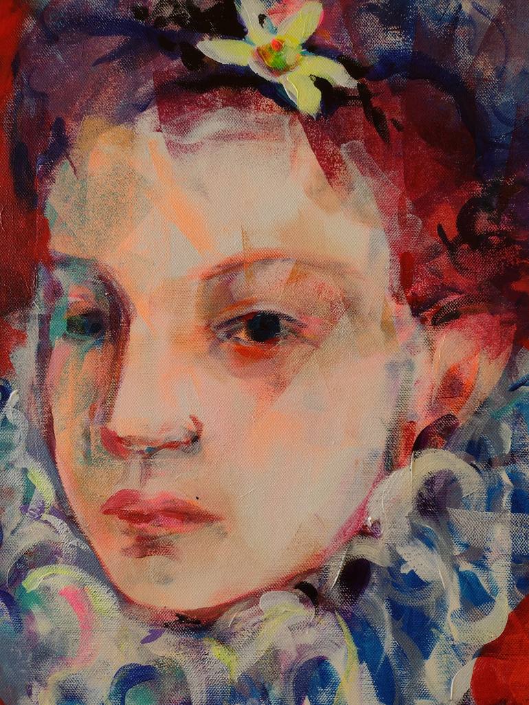 Original Portraiture Portrait Painting by marina del pozo