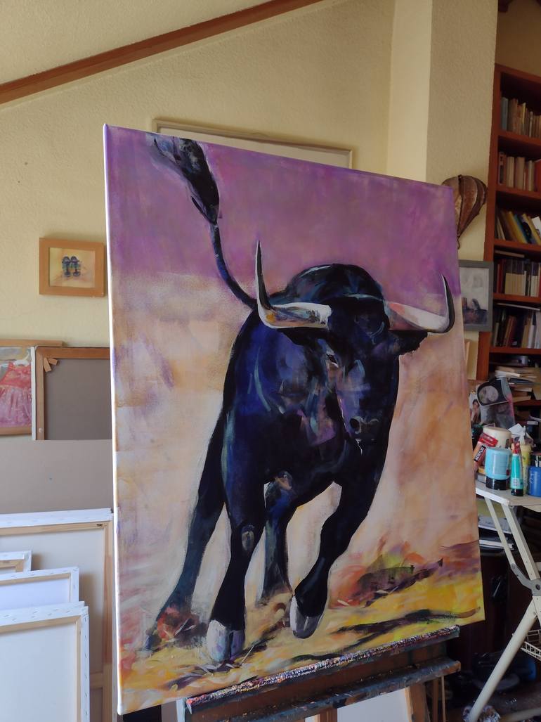 Original Figurative Animal Painting by Marina Del Pozo