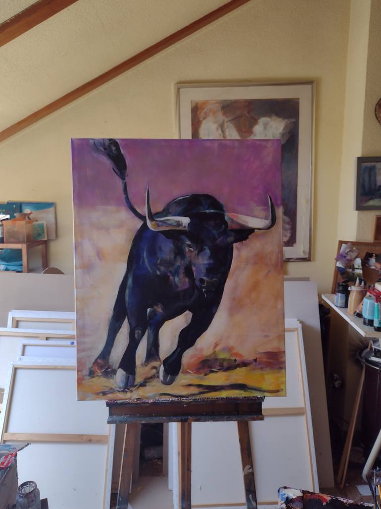 Original Figurative Animal Painting by Marina Del Pozo