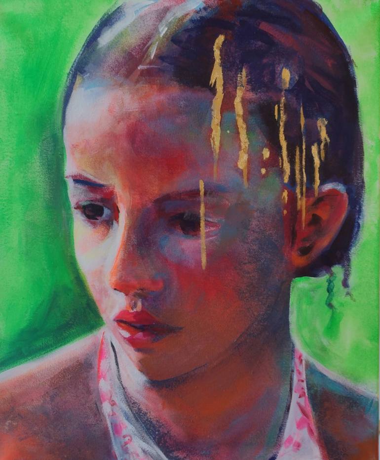 Print of Portraiture Portrait Paintings by Marina Del Pozo