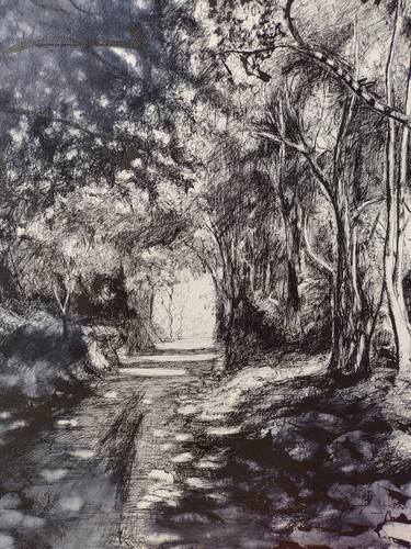 Original Landscape Drawings by marina del pozo