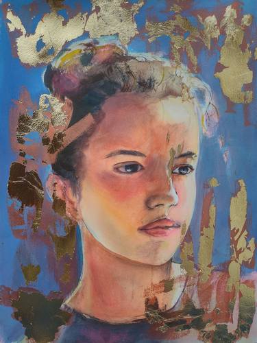 Original Figurative Portrait Paintings by marina del pozo