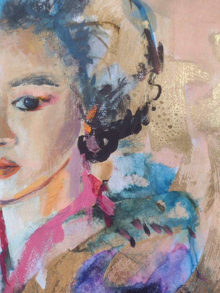 Original Portraiture Portrait Drawing by Marina Del Pozo