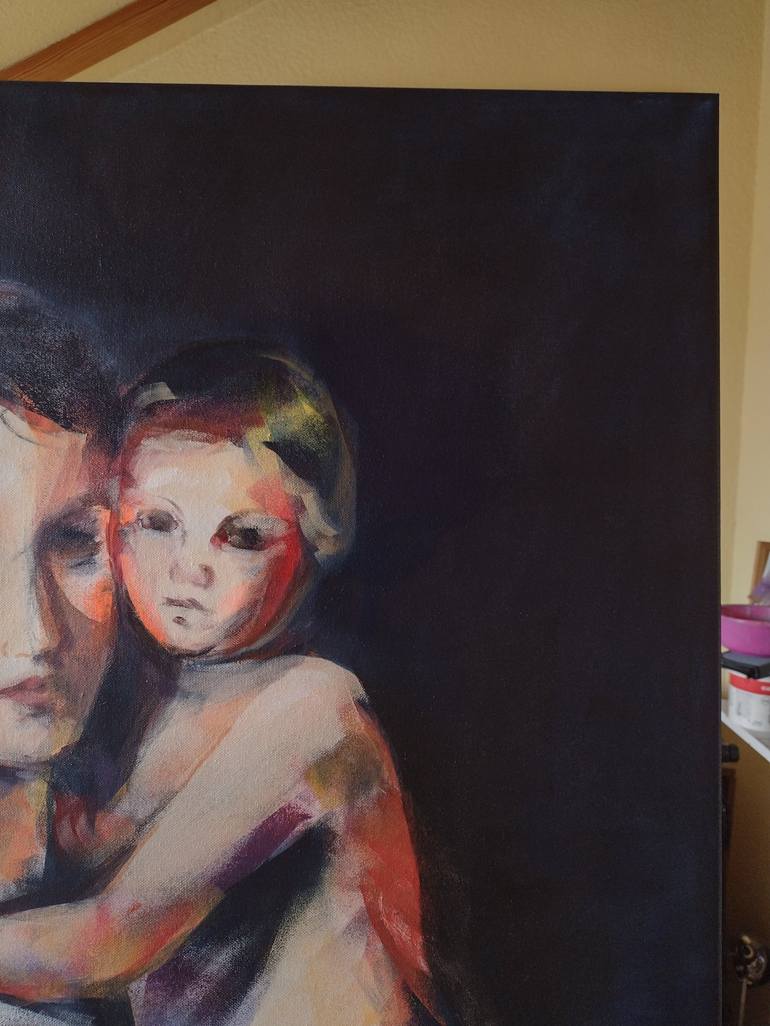 Original Figurative Portrait Painting by marina del pozo