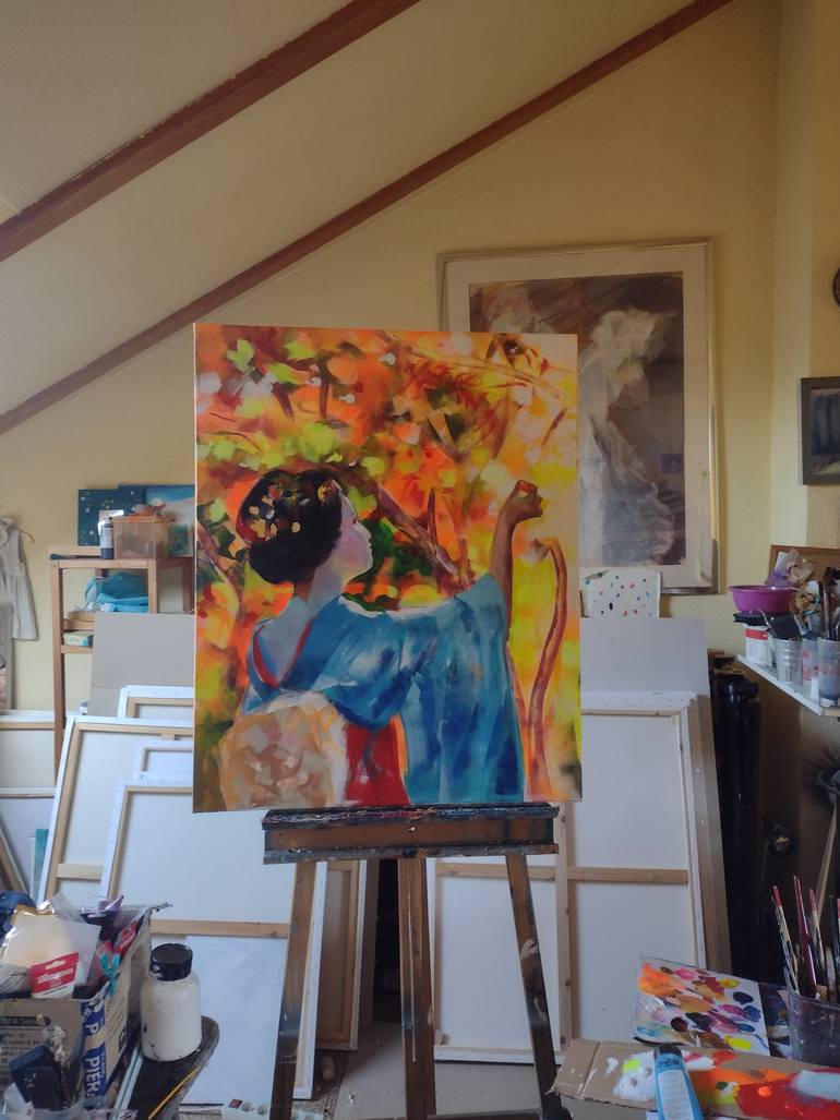 Original Figurative People Painting by Marina Del Pozo