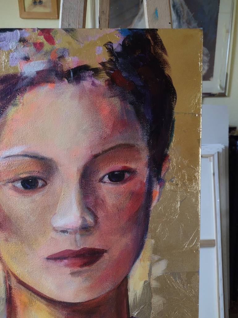 Original Figurative Portrait Painting by marina del pozo