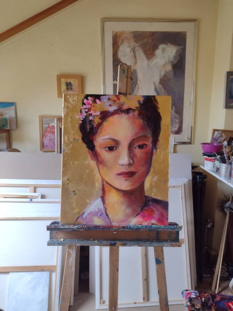 Original Figurative Portrait Painting by marina del pozo